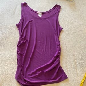Kenneth Cole, New York, tank. Gorgeous purple colour. Size M. Gathered sides.